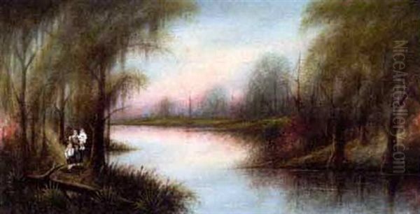 West Fork Of Calcasieu River, Southwest Louisiana, No.950 Oil Painting by Will Ousley