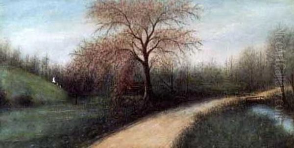 Red Buds Oil Painting by Will Ousley