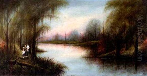 West Fork Of Calcasieu River, Southwest Louisiana Oil Painting by Will Ousley