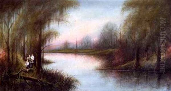 West Fork Of Calcasieu River, Southwest Louisiana, No.950 Oil Painting by Will Ousley