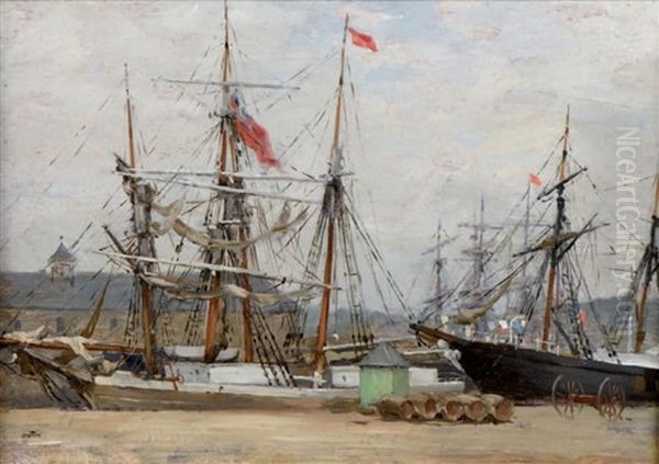 Port Du Nord Oil Painting by Pierre Outin