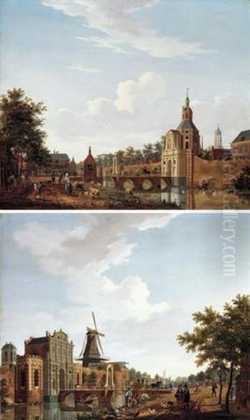 Utrecht, The Catharijnepoort Oil Painting by Isaac Ouwater