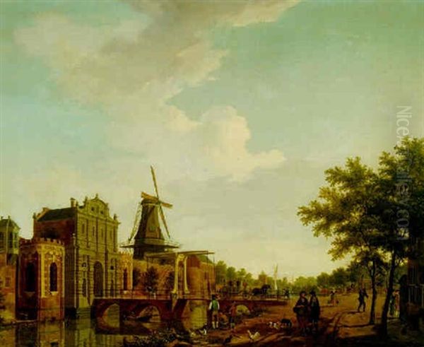 Utrecht, The Catharijnepoort Oil Painting by Isaac Ouwater