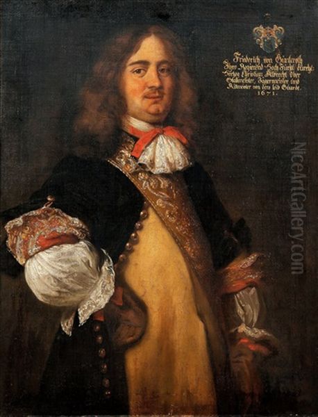 Portrait Of Friedrich Von Gunterot Oil Painting by Juergen Ovens