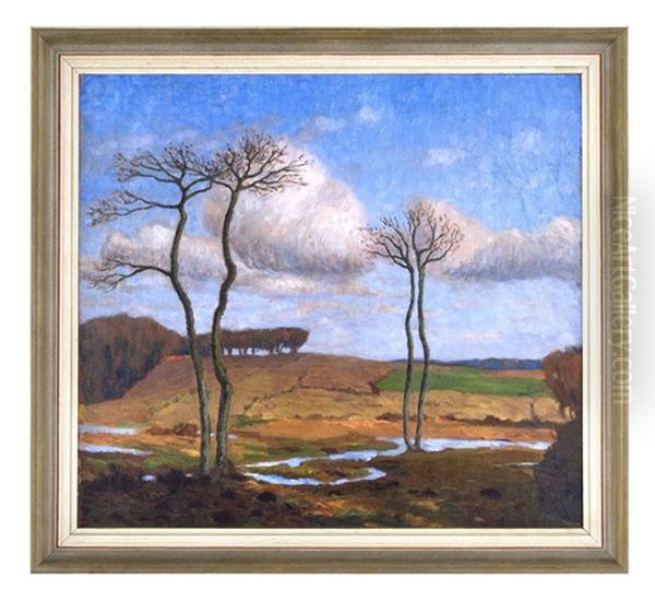 Baume Im Marz Oil Painting by Fritz Overbeck