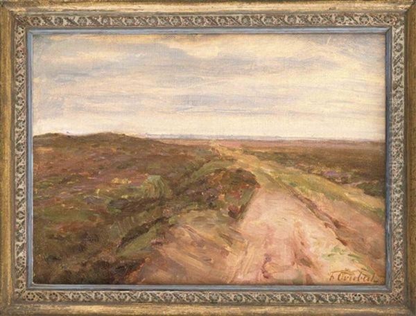 Heideweg Bei Worpswede Oil Painting by Fritz Overbeck