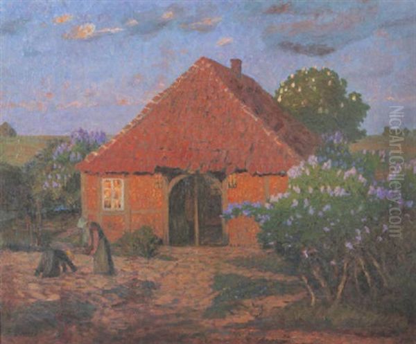 Maiabend (sommerabend) Oil Painting by Fritz Overbeck