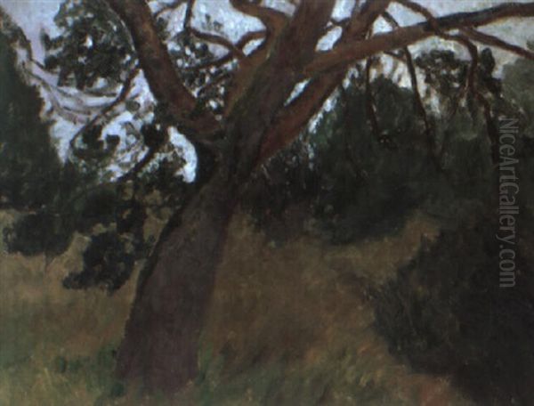 Baum Oil Painting by Fritz Overbeck