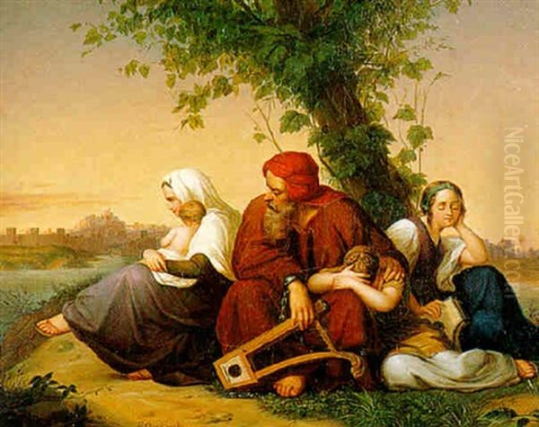 Scena Biblica Oil Painting by Johann Friedrich Overbeck