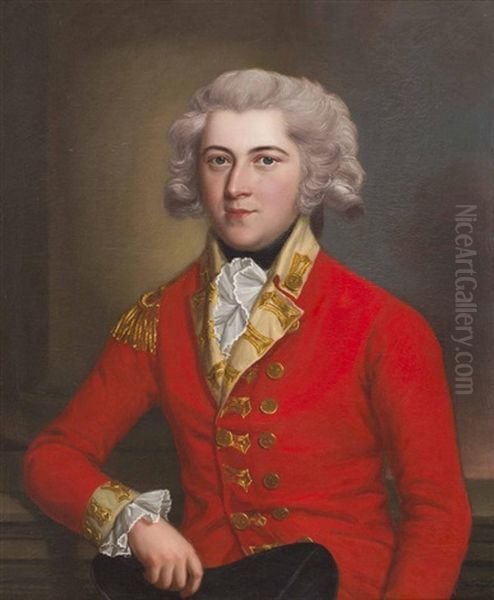 Portrait Of General John Gustavus Crosbie Oil Painting by William Owen