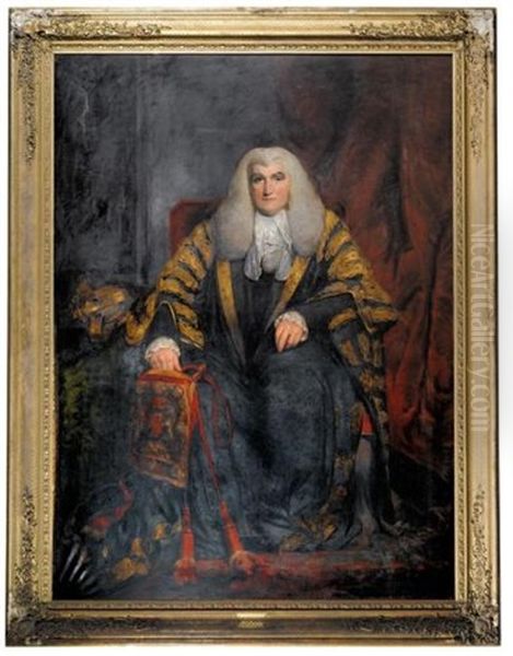 Portrait Of John Scott, 1st Earl Of Eldon Oil Painting by William Owen