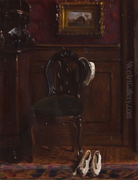 Interior De Quarto Oil Painting by David Oyens