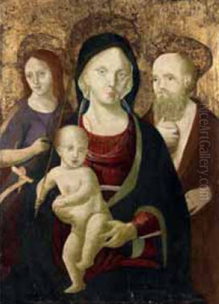 Madonna Con Bambino Oil Painting by Giacomo Pacchiarotti