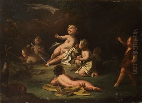 Giochi Di Putti Oil Painting by Giovanni Battista Ranieri del Pace