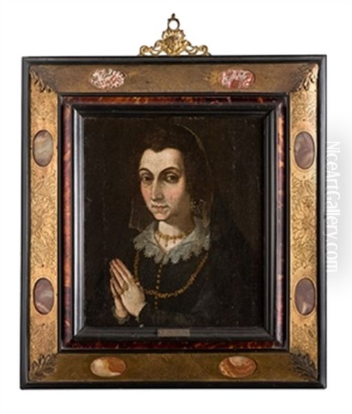 Dama Donante Oil Painting by Francisco Pacheco