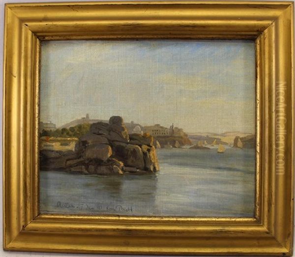 Painting Of A Coastal Scene Oil Painting by Wilhelm Pacht