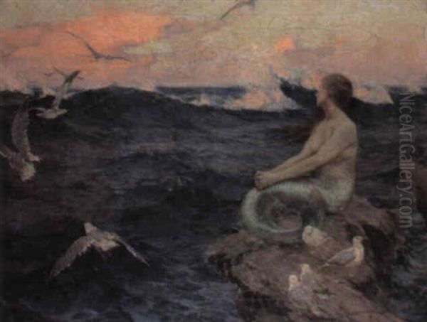 The Mermaid Oil Painting by Charles Murray Padday