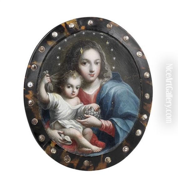 The Madonna And Child Oil Painting by Jose De Paez