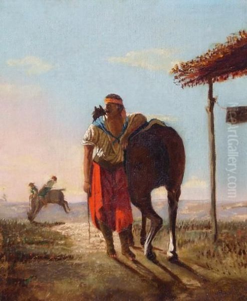 El Puestero Oil Painting by Juan Manuel Blanes