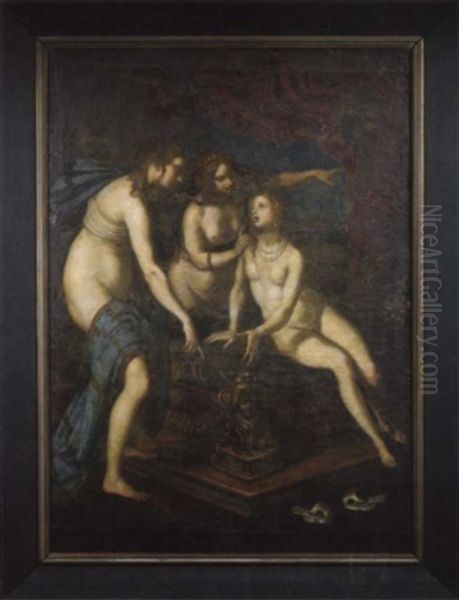 Bathseba Im Bade Oil Painting by Gregorio Pagani