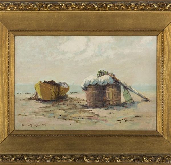 Yellow Dory, Swampscott, Massachusetts Oil Painting by Edward A. Page