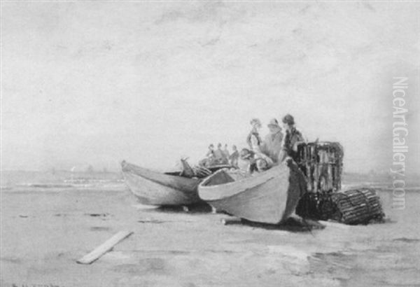 Fish Beach, Swampscott Oil Painting by Edward A. Page