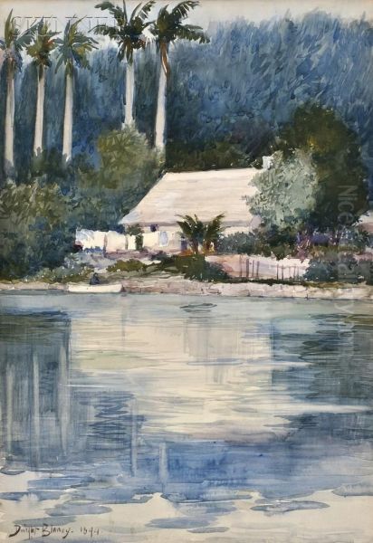 House On The Homosassa River, Florida Oil Painting by Dwight Blaney