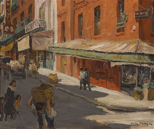 Chinatown, San Francisco Oil Painting by Jules Eugene Pages