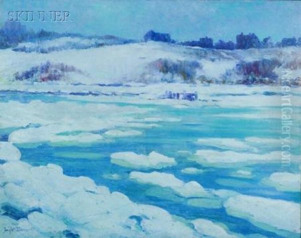 Across The Ice Oil Painting by Dwight Blaney