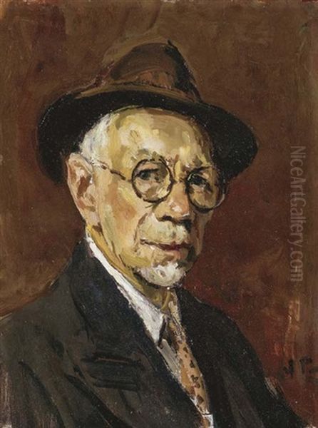 Self Portrait Oil Painting by Jules Eugene Pages