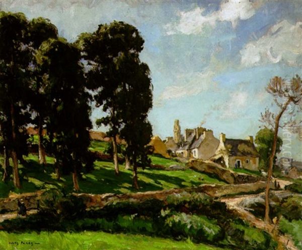 An Afternoon At Dournez Oil Painting by Jules Eugene Pages