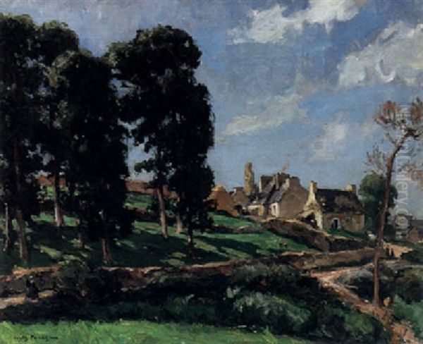 Afternoon In Dournez Oil Painting by Jules Eugene Pages