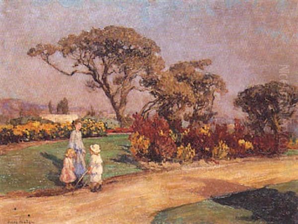 Les Enfants Au Parc Oil Painting by Jules Eugene Pages