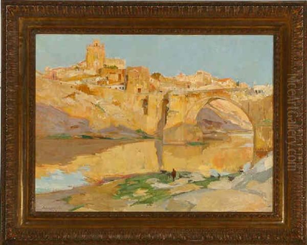 Toledo Oil Painting by Jules Francois Pages