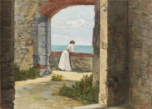 Portovenere Oil Painting by Arturo Pagliai