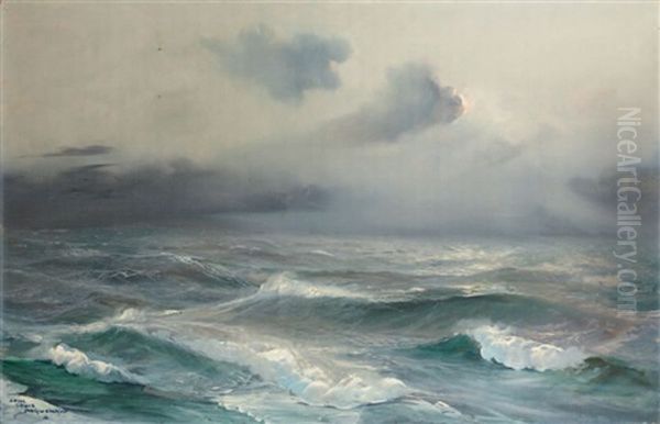 Vagues A Ouessant by Jean-Louis Paguenaud