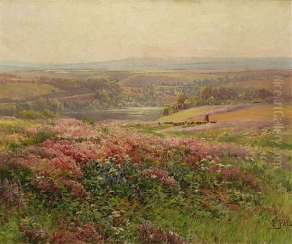 French Landscape Oil Painting by Edouard Pail