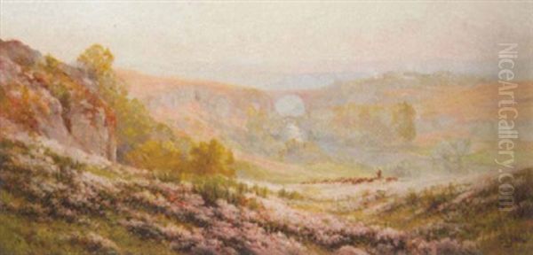 Panoramic Landscape Oil Painting by Edouard Pail