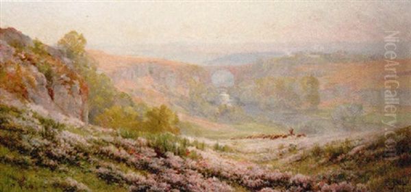 Panoramic Landscape Oil Painting by Edouard Pail