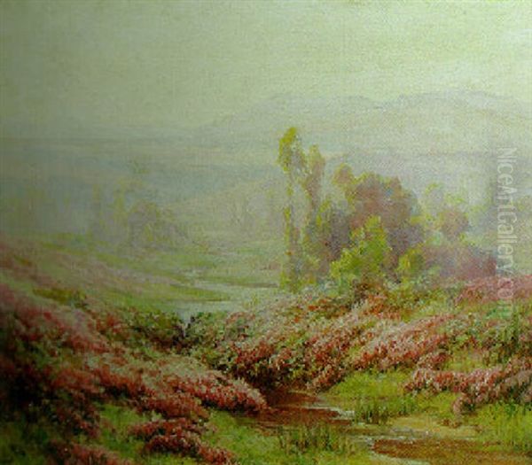 Scotch Heather Oil Painting by Edouard Pail