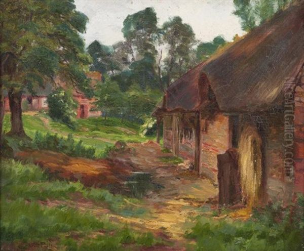 La Ferme Oil Painting by Henri Pailler