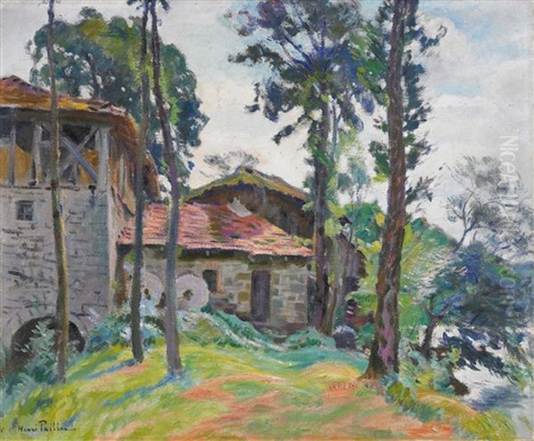 Le Moulin De Brendonne Oil Painting by Henri Pailler