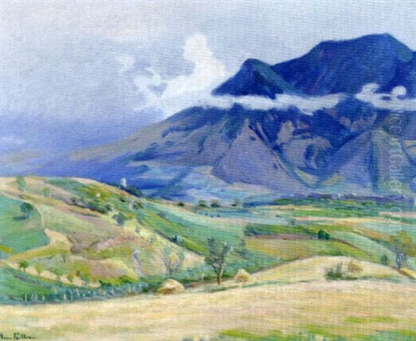 Montagnes Bleues Oil Painting by Henri Pailler