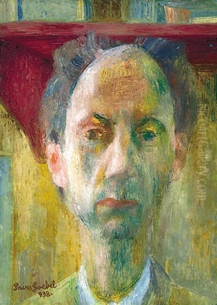 Self-portrait Oil Painting by Jenoe Paizs Goebel