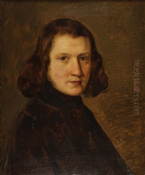 Ritratto Di Franz Liszt (?) Oil Painting by Filippo Pelagio Palagi