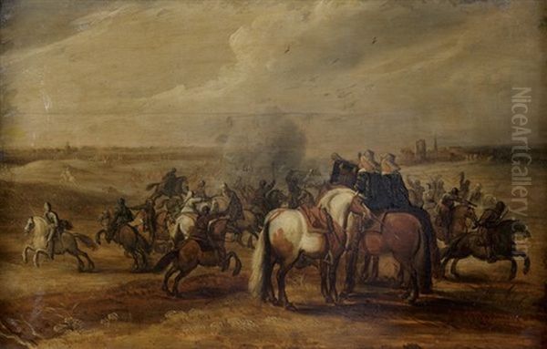 Choc De Cavalerie Oil Painting by Palamedes Palamedesz the Elder