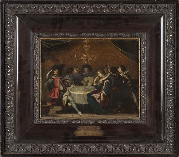 Banquet Oil Painting by Anthonie Palamedesz