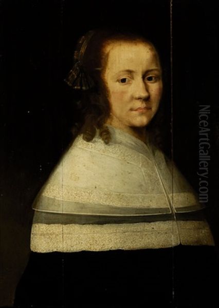 Portrait Of A Lady Oil Painting by Anthonie Palamedesz