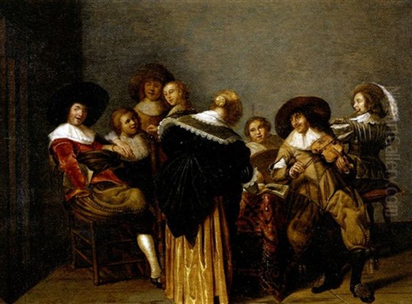 Musical Party Oil Painting by Anthonie Palamedesz