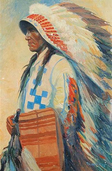 Chief Hector Crawler (calf Child) Oil Painting by Reinhold H. Palenske